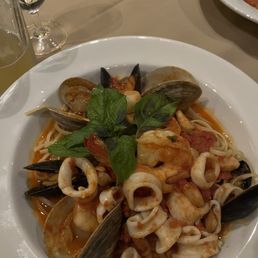 Camille's signature dishes Pasta e Fagioli, Veal Parmigiano, Zuppa di Pesce, Colossal Shrimp Cocktail